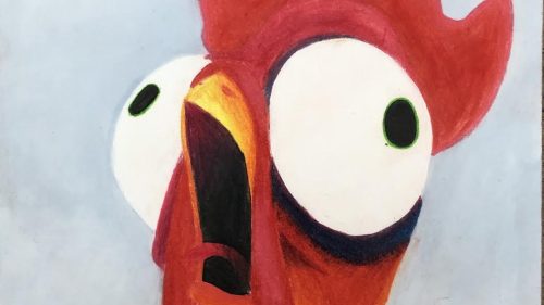 Schets Challenge 1 – Chickens eating fruit loops…